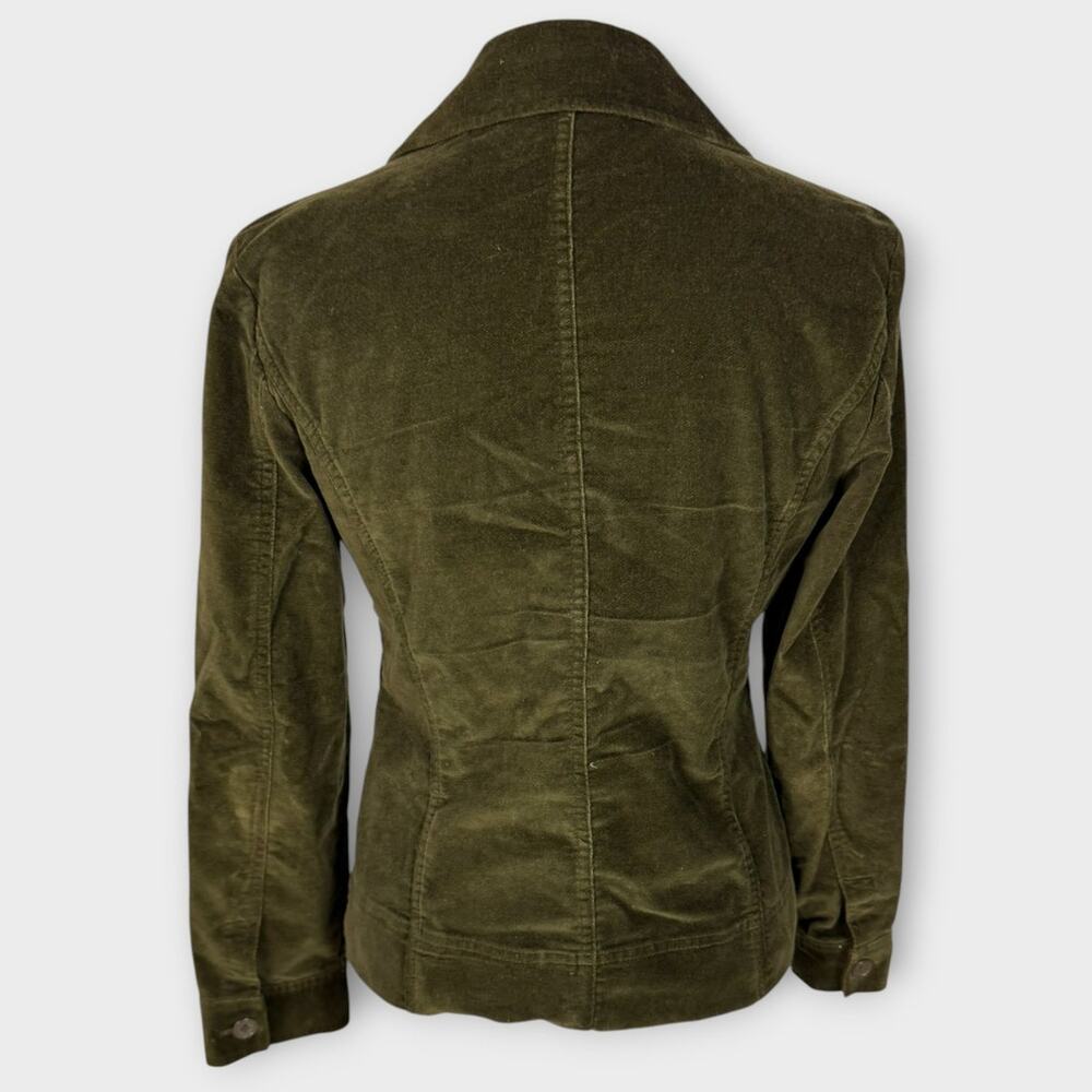 Talbots Stretch Dark Green Button Front Jacket Si… - image 6